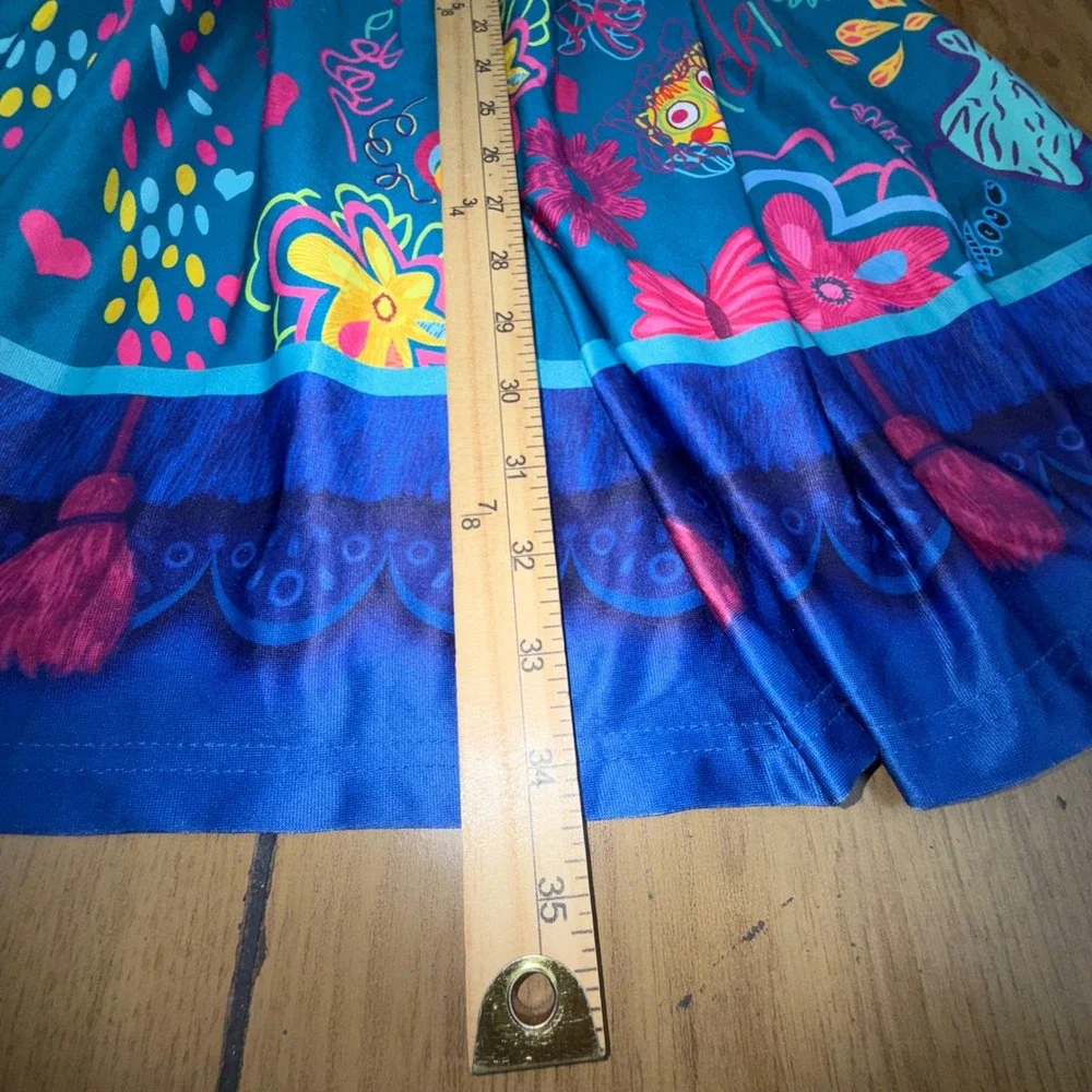Tween Girls Encanto Mirabel Columbian Senorita Long Dress‎ Costume Size 10 140cm